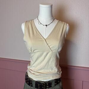 babydoll y2k barbie bratz top one step up sz large cream cotton gyaru mcbling